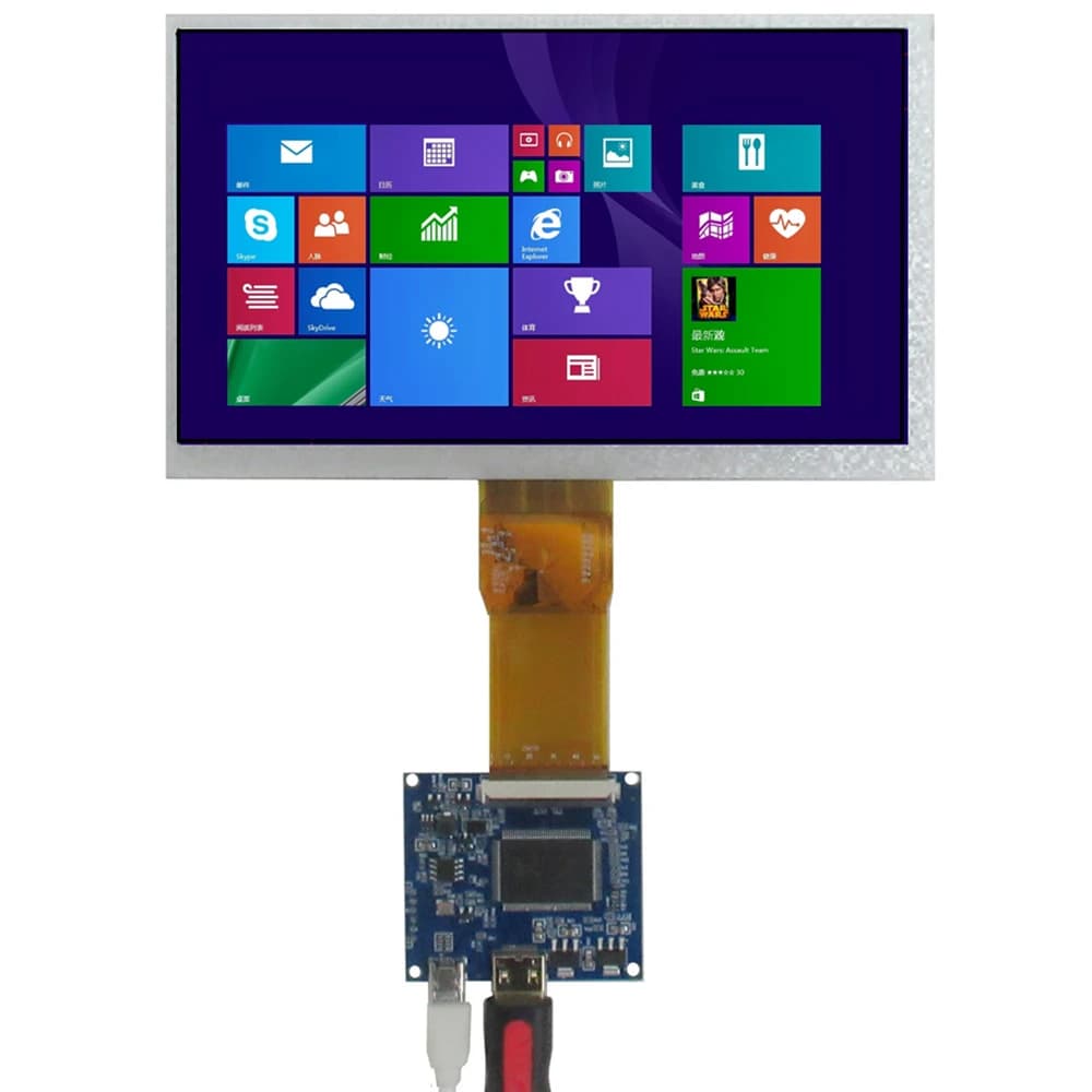 Universal 7 Inch 1024*600 HD Screen Display LCD Monitor Driver Control Board Mini HDMI-Compatible For Raspberry Pi Banana Pi PC