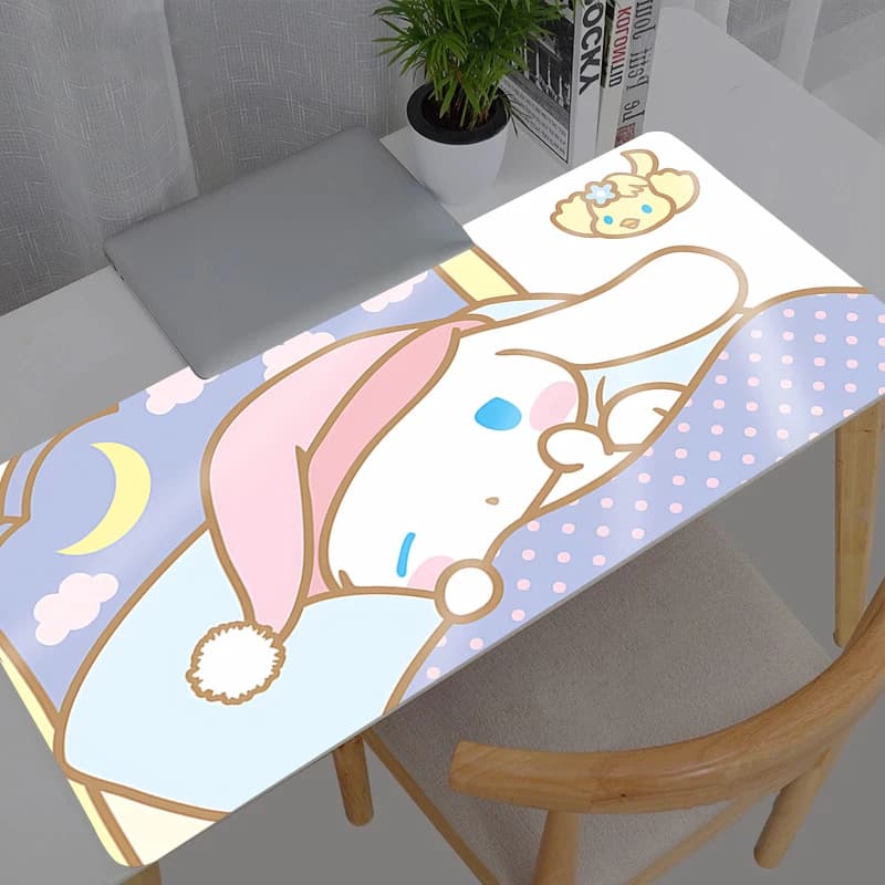 Mouse Mat Large 900*400, Resistant, Sanrio Cinnamoroll, Office Desk Mat, Gaming PC Accessories, XXL Carpet for Mouse and Laptop Keyboard