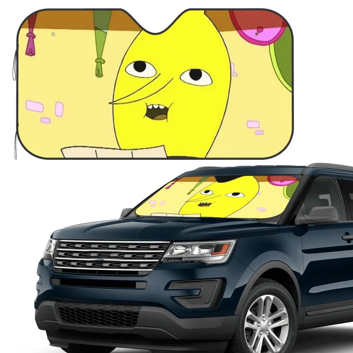 Lemongrab Induccabile Adventure Time Parasole Parabrezza Auto Parabrezza Anteriore Finestra Visiera Parasole Accessori Coperture