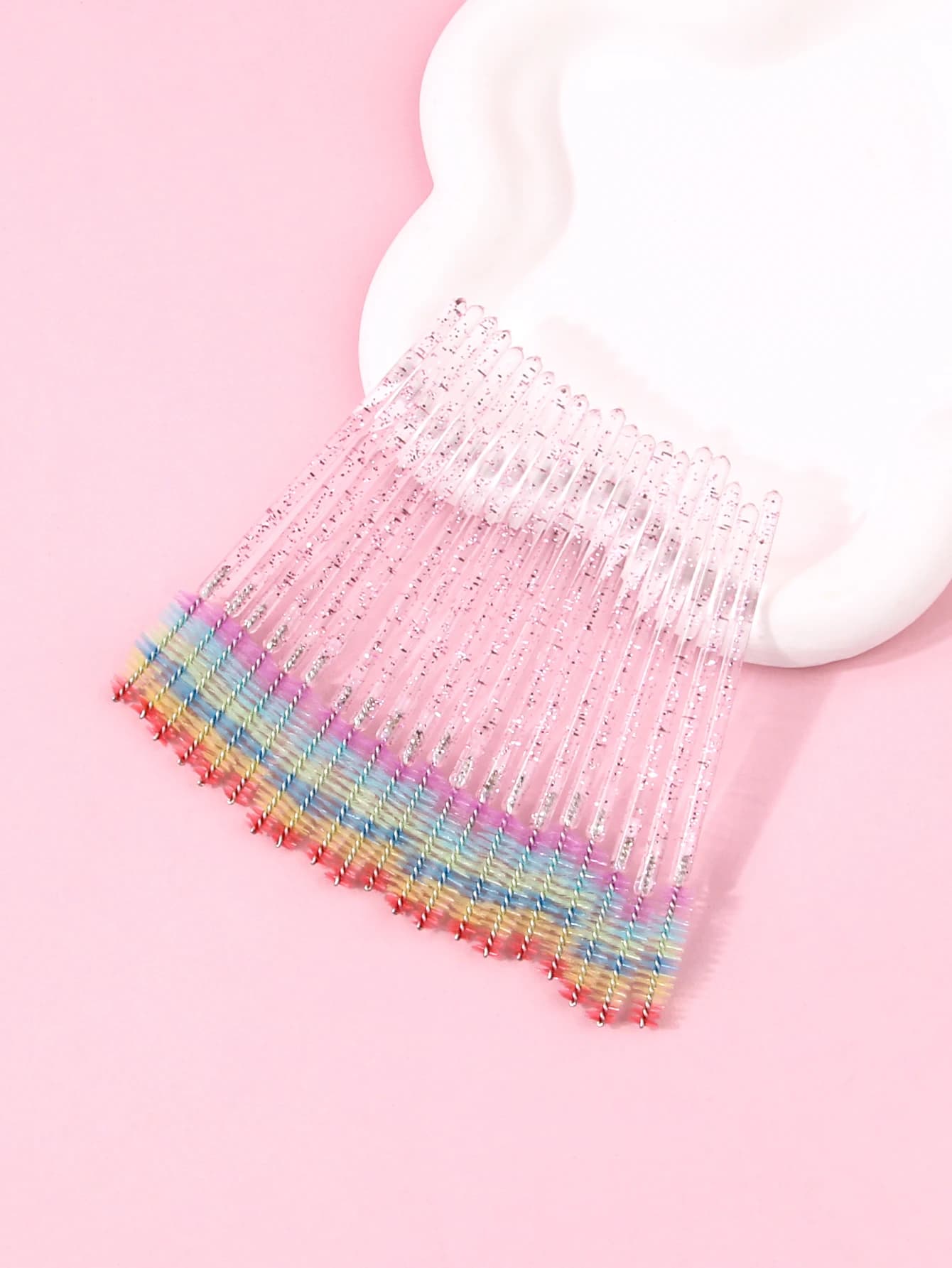 50 pz Spazzola Per Ciglia Colorate Lash Mascara Bacchetta Piegaciglia Strumento di Estensione Delle Ciglia Finte Pieghevole Pennello Per Sopracciglia Pettine LAUKISS