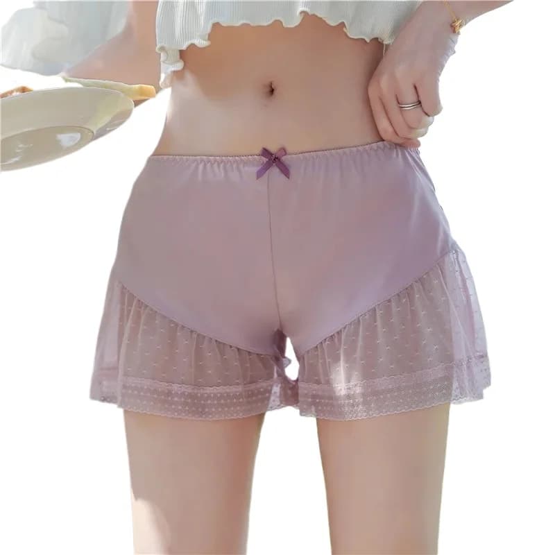 Pantaloncini Sotto Gonna Sexy in Pizzo a Vita Alta Elastici, Pantaloncini di Sicurezza per Cosce, Pantaloni Intimi da Donna Taglie Forti, Pantaloncini di Sicurezza Donna