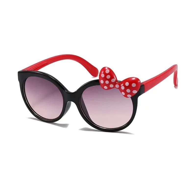 Nuovi occhiali da sole per bambini, occhiali da ragazza resistenti ai raggi UV, occhiali da sole piccola principessa a forma di fiocco