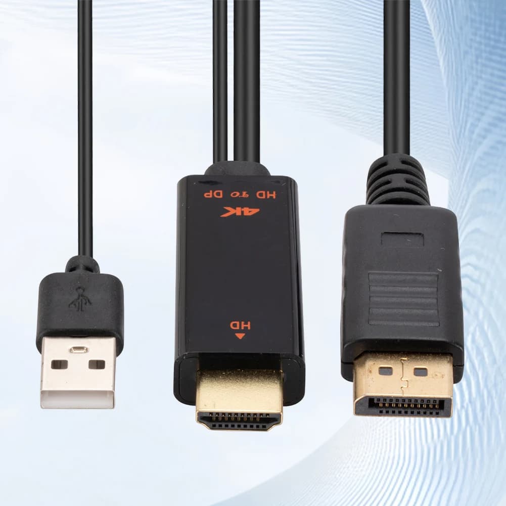 Cavo da sorgente HDMI-compatibile a monitor DP da 1,8 m, cavo adattatore convertitore da HDMI-compatibile a DP 4K 60Hz per Pro
