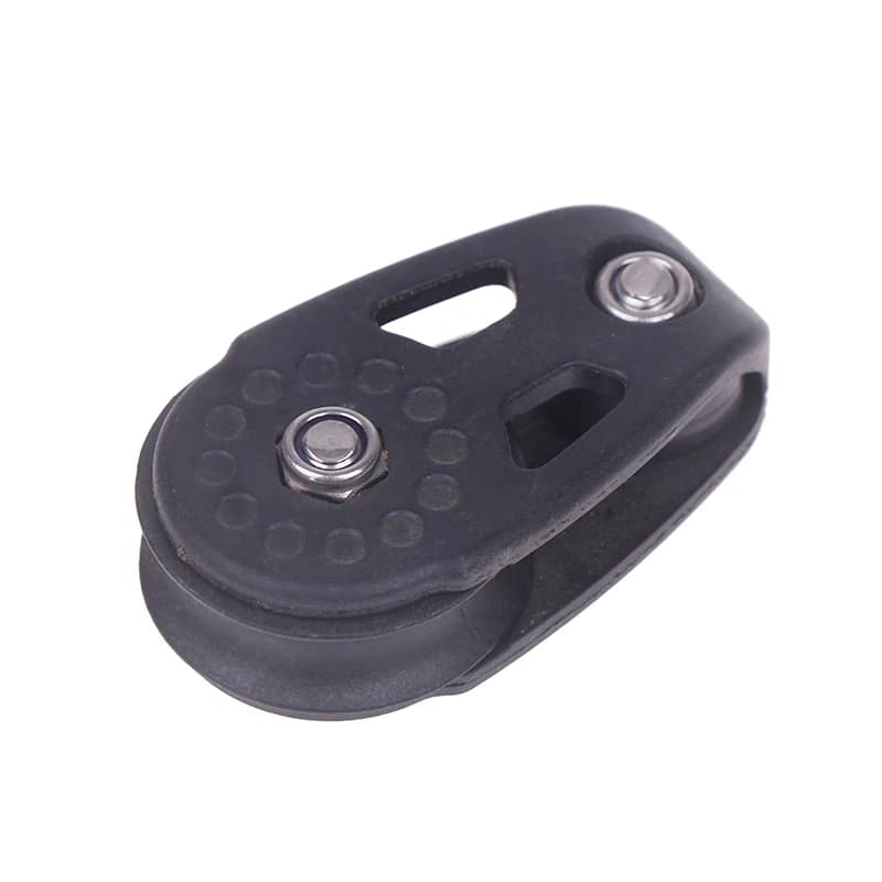 Heavy Duty Kayak Canoe Boat Pulley Kit with Slide Rail Anchor Trolley Marine Single Pulley Block Sheave for Water Sports