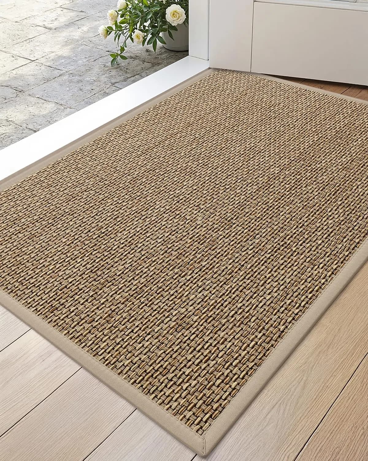 Tappetino Ultra Sottile per Ingresso 24x36, Antiscivolo con Base in Gomma, Facile da Pulire, Raccogli Sporco