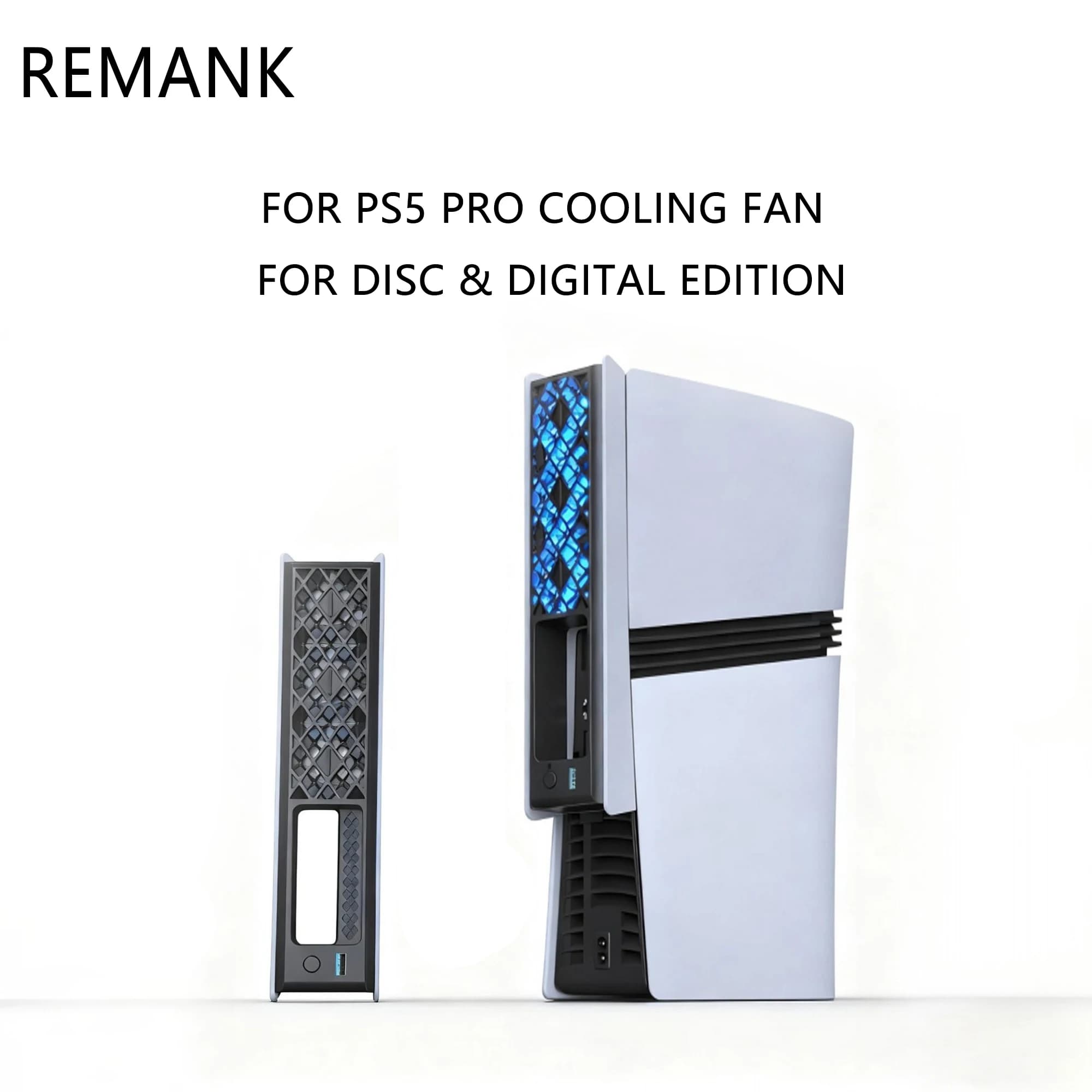 Ventola di raffreddamento per PS5 Pro, silenziosa, ad alto flusso d'aria, con rilevamento intelligente della temperatura, porta USB, dispositivo di raffreddamento per giochi, accessori per videogiochi