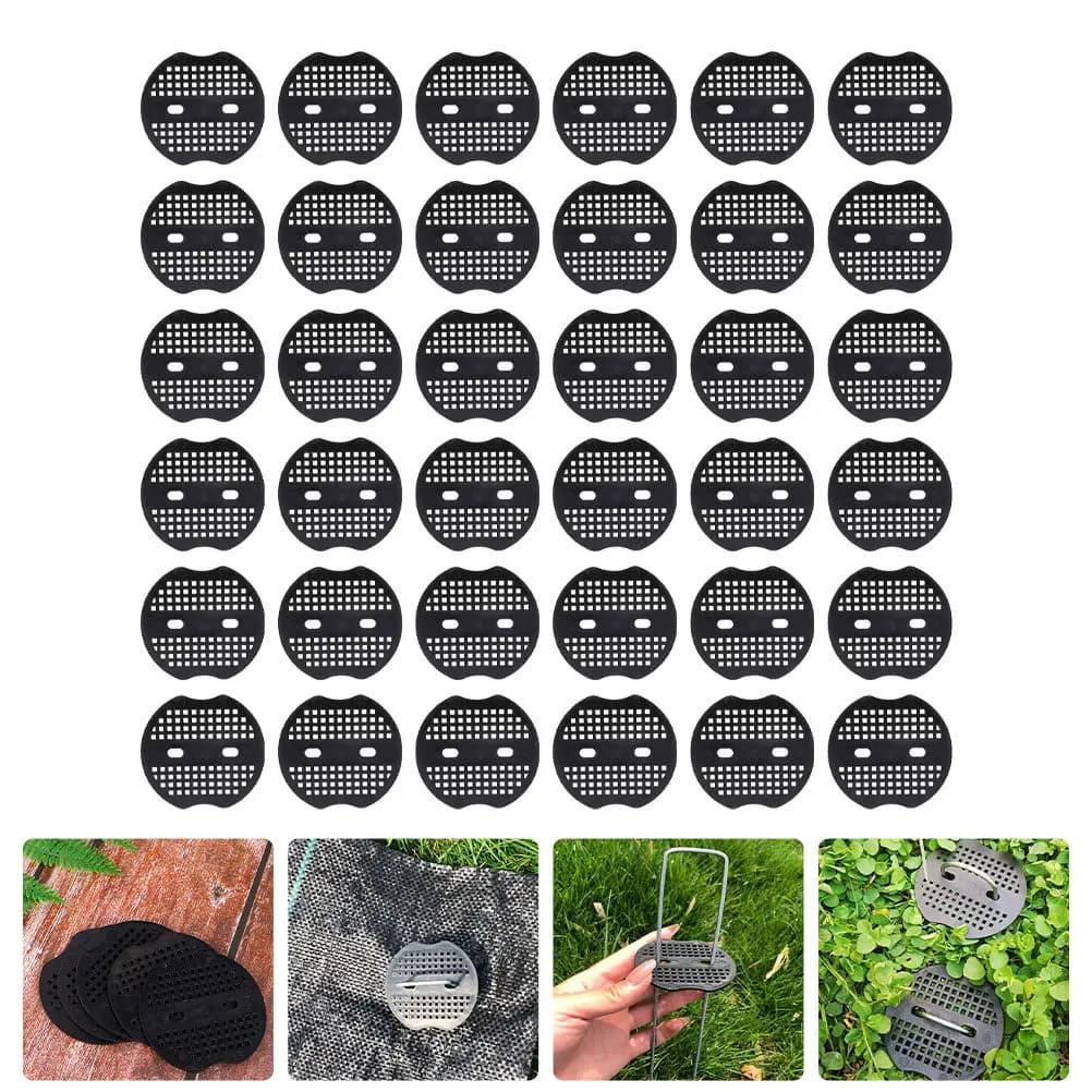 50 Pezzi Gommini per Picchetti da Terra Resistenti a Forma di U per Tende da Campeggio, Escursionismo, Picnic, Barbecue, Tettoie e Fissaggio su Prato
