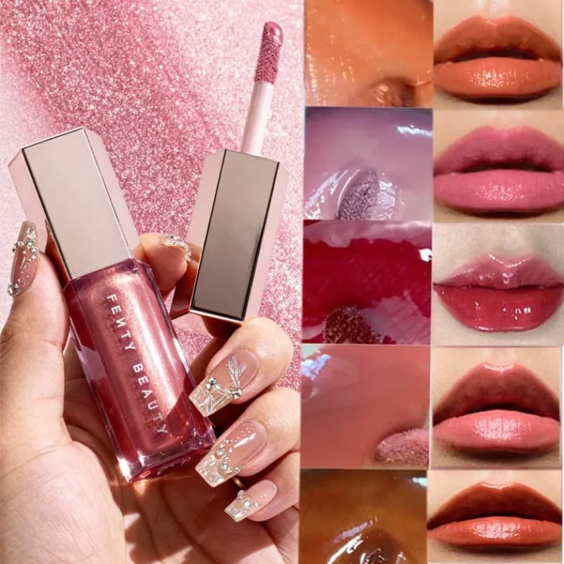 Rossetto Liquido Trasparente Nude Fashion FB, Impermeabile, Lucido, per Principianti, Cosmetico per Labbra