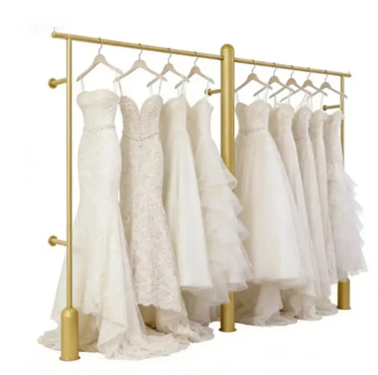 Wall-Mounted Clothes Hanger Display Rack Simple Vertical Closet Column Organizer for Home Storage Clothing Display