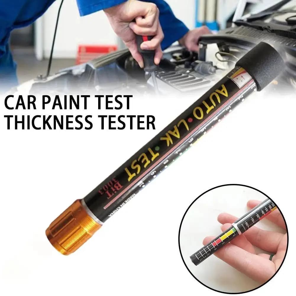 Tester di Spessore Vernice Auto con Scala, Misuratore Portatile per Rivestimento Vernice Auto, Strumento di Misurazione per Carrozzeria