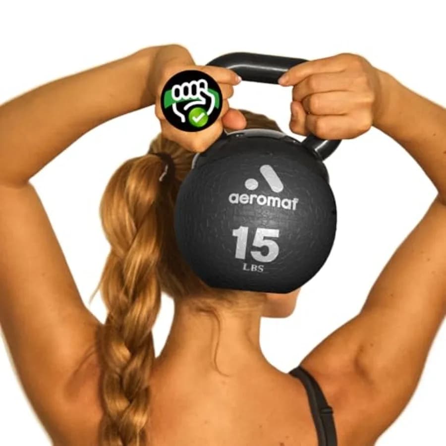 Mini Kettlebell Elite with anti-slip handle and wide handle for squat, workouts and home gym use