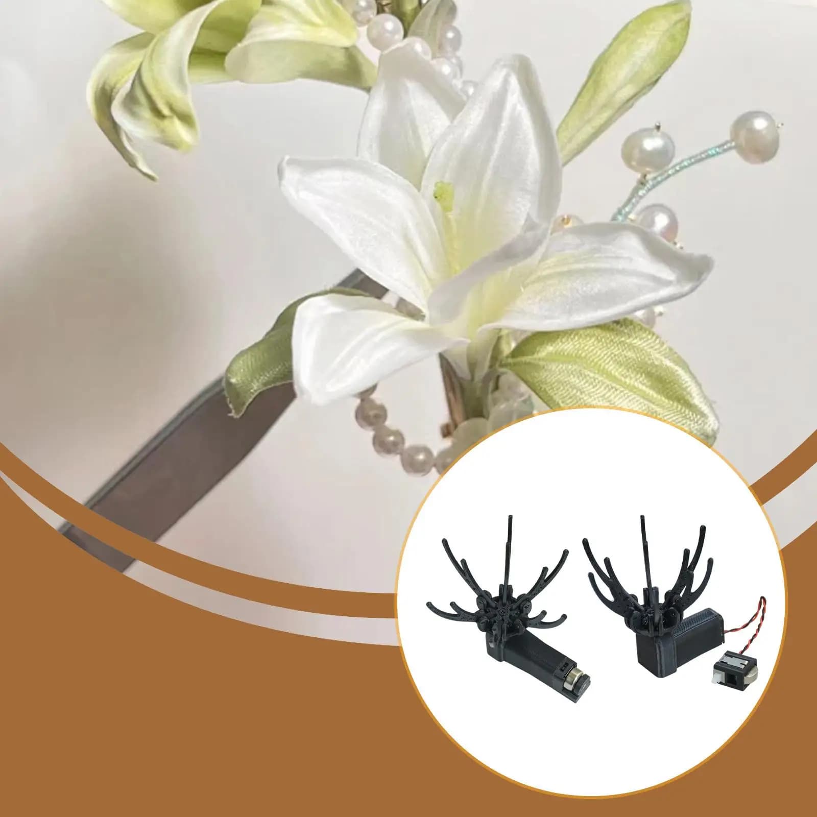 Meccanismo Automatico di Apertura e Chiusura per Fiori Artificiali, Motore per Fiori in Movimento per Paesaggistica