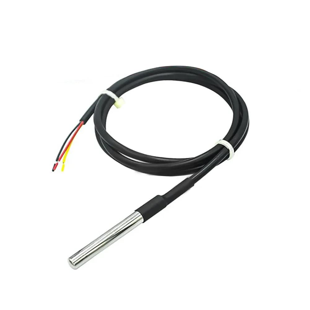DS18B20 Temperature Probe 1m 2m 3m Waterproof Stainless Steel Temperature Sensor for Arduino