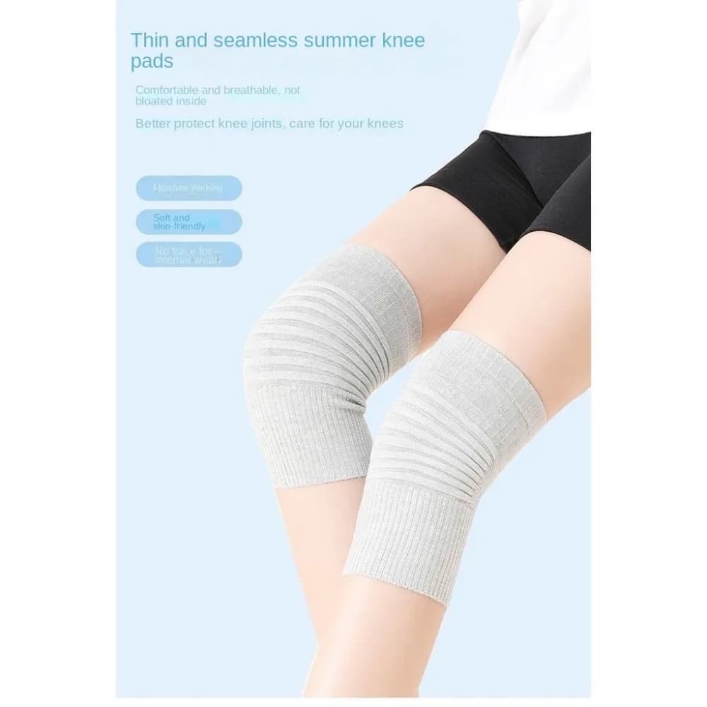 Ginocchiere sportive in cotone caldo Ginocchiere a compressione elastica a righe Ginocchiere a compressione nude nere grigie Uomo Donna