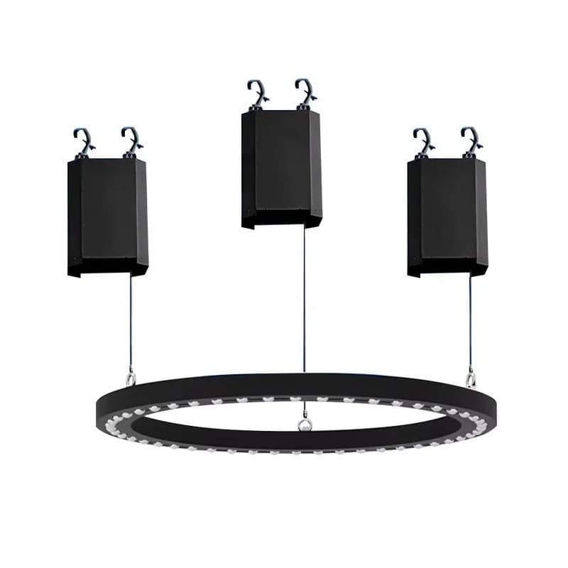 Dynamic energy lifting beam of light circle bar wedding shopping mall ambient lighting stage luminous ring effect light