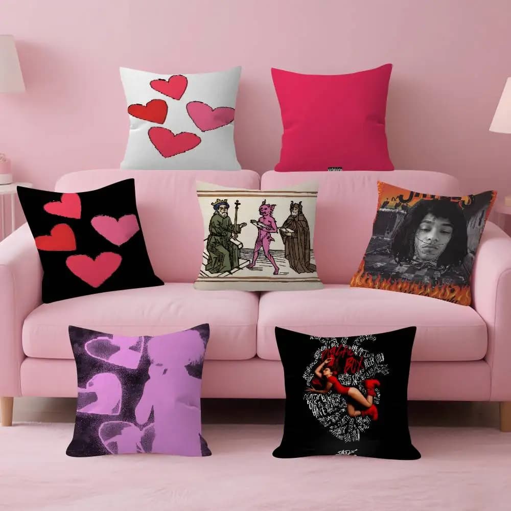 Federa per cuscino dell'album del rapper Jaydes, federa per cuscino decorativo per divano, decorazione per la casa