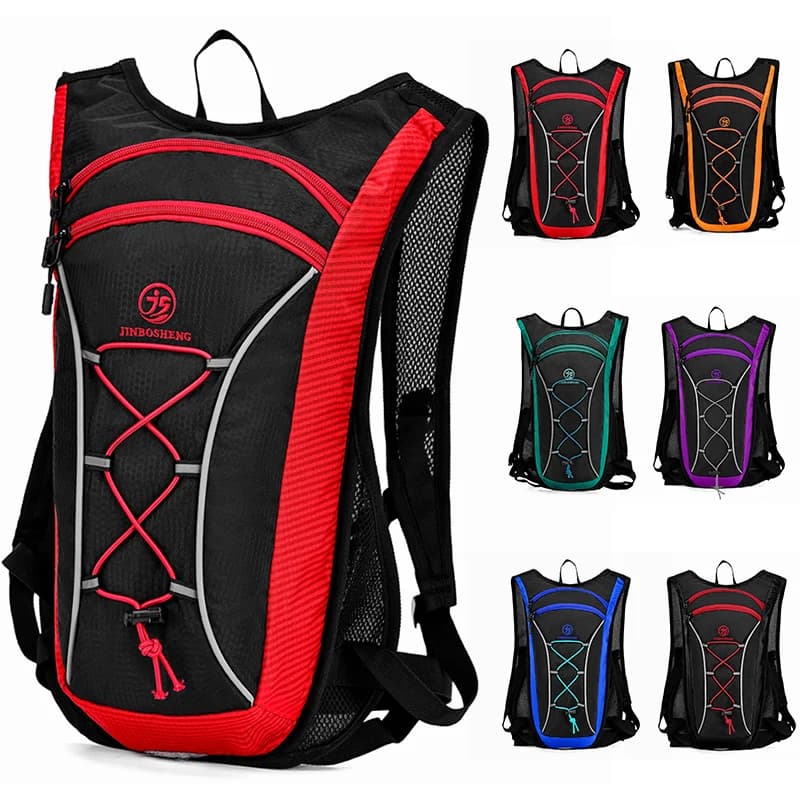 Zaino da ciclismo per arrampicata all'aperto Borsa da acqua portatile Escursionismo Campeggio Corsa Zaino con coulisse per uomo Donna Borse da equitazione sportive