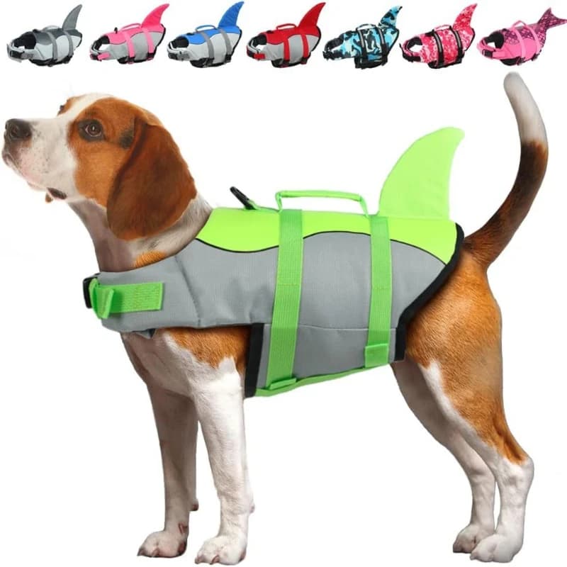 Giubbotto di salvataggio per cani da compagnia Animali domestici Gatti Giubbotti di salvataggio Cuccioli Gatti Cani di grandi dimensioni Gilet di sicurezza per nuoto estivo con manico Vestiti di salvataggio