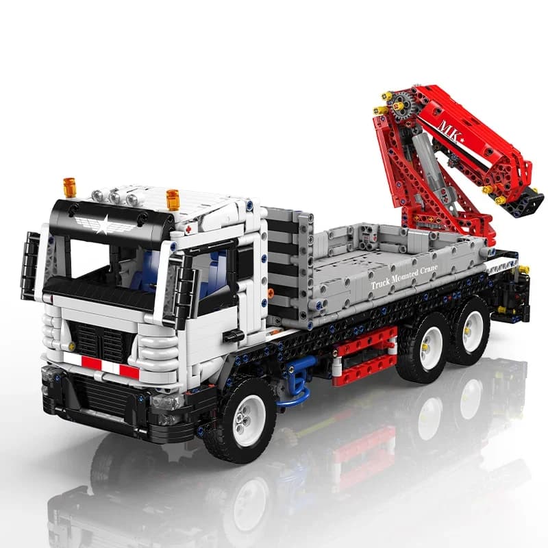 Mould King 17063 Blocchi di Costruzione Tecnici, Modello di Camion con Gru Telecomandato, Giocattolo da Assemblare, Regalo di Natale per Bambini