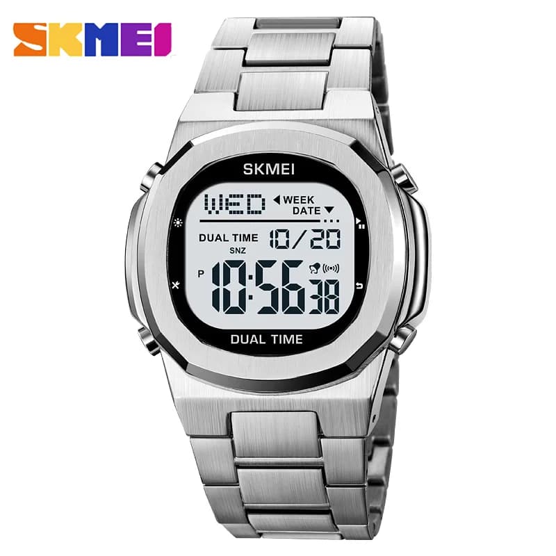 SKMEI 2004 Orologio digitale sportivo per uomo Sveglia elettronica di lusso Calendario Orologi da polso da uomo impermeabili 2036 reloj hombre