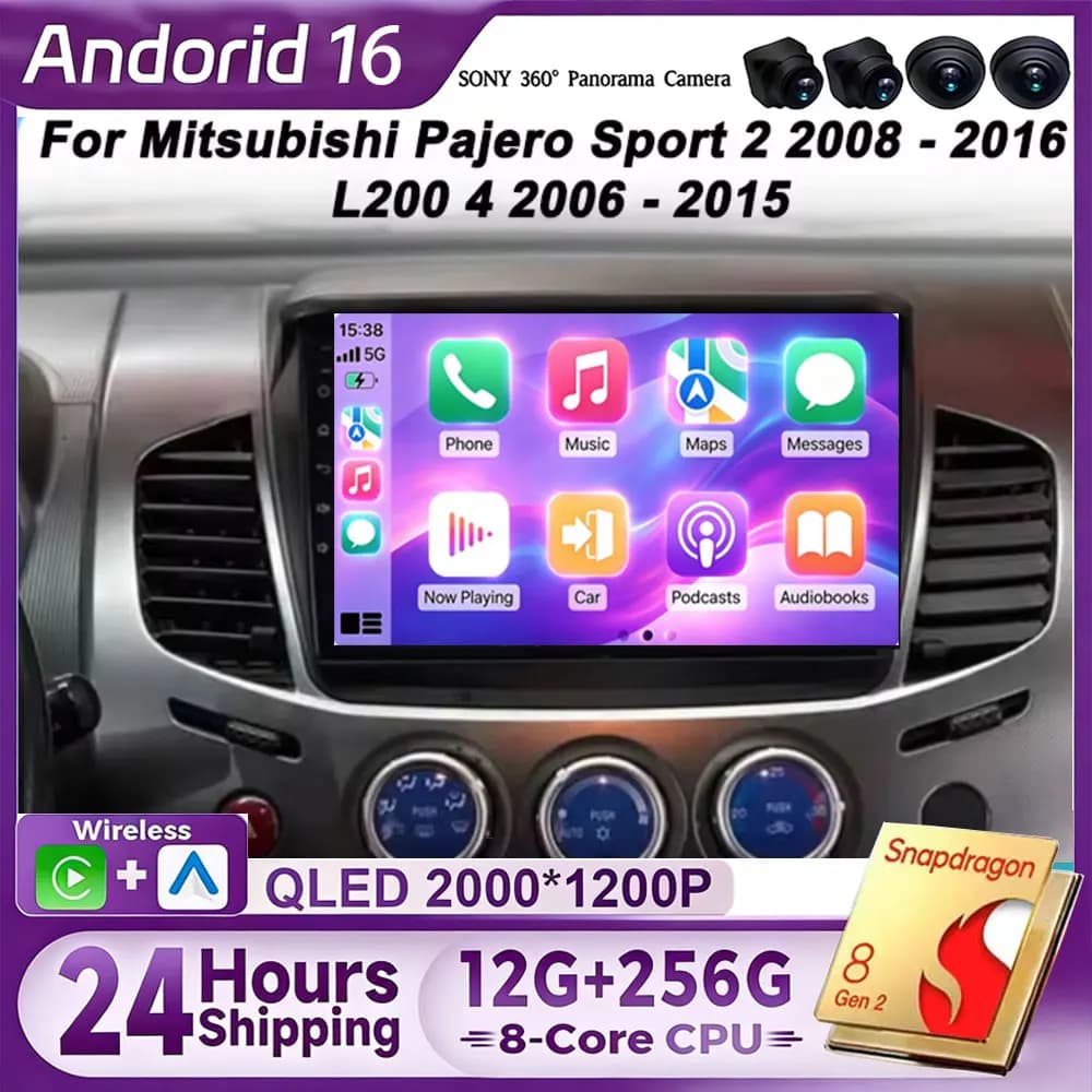 Car Radio Multimedia Video Player Android 16 2 Din Carplay Auto GPS