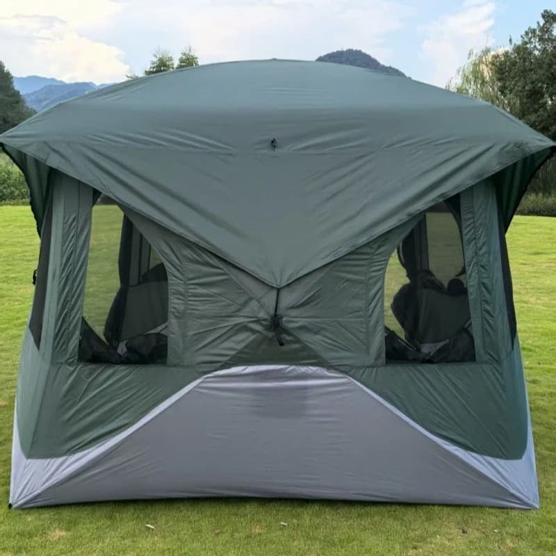 Family Camping Tent Large Protable Waterproof Tents Shade Camping Equipment Accessories Shelter Type Tent Self-folding Awnings