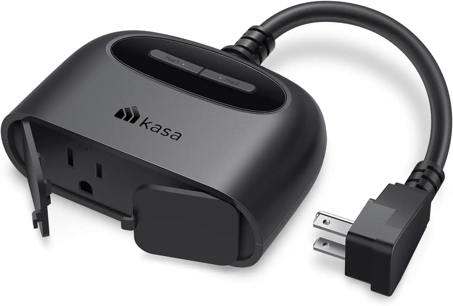 Intelligent Exterior with 2 sockets, Wi-Fi compatible, IP64 waterproof, Works with Alexa and Google Home, No Hub Needed