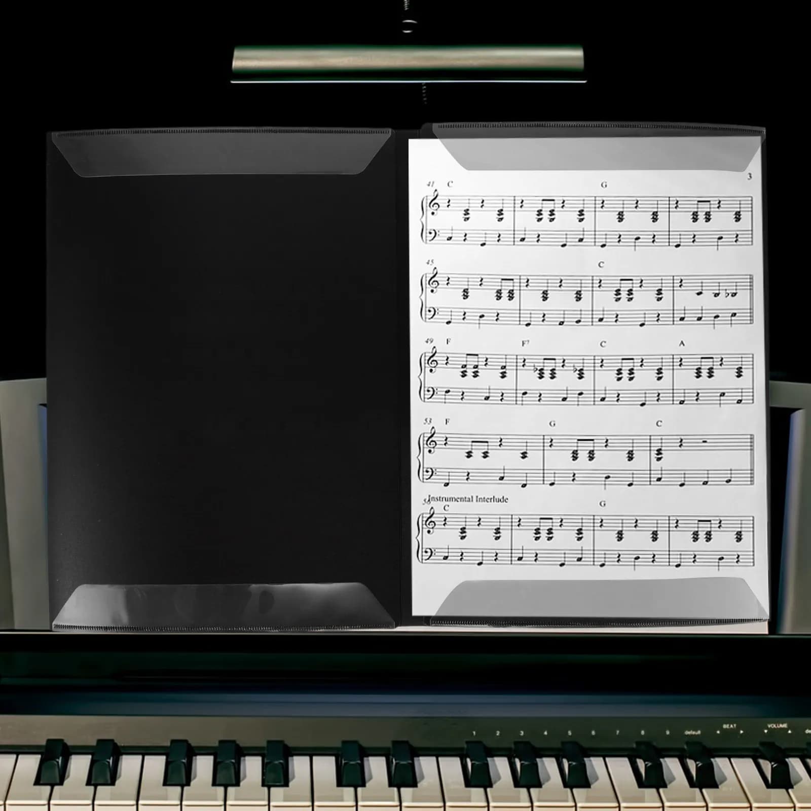 Musicians Sheet A4 Storage Durable Plastic Multi-Function Document Organizer Office Home Use Foldable File Folder For Important