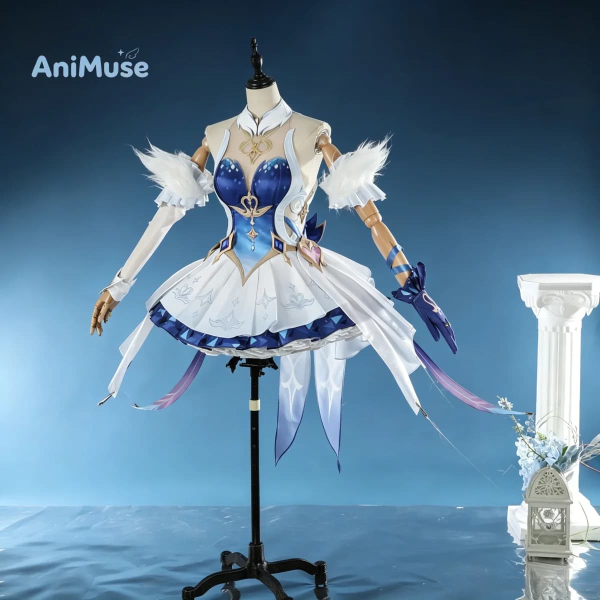 Genshin Impact‌ Odette Cosplay Costume New Women Dress Full Set Halloween Carnival Comic Con AniMuse