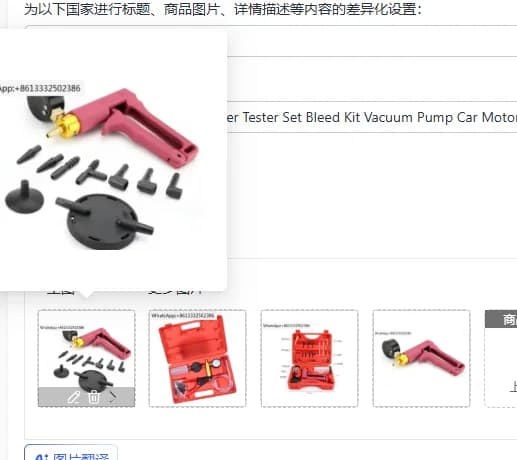 Kit Tester Sanguinatore Freni Manuale con Pompa Vuoto per Auto e Moto SK1269