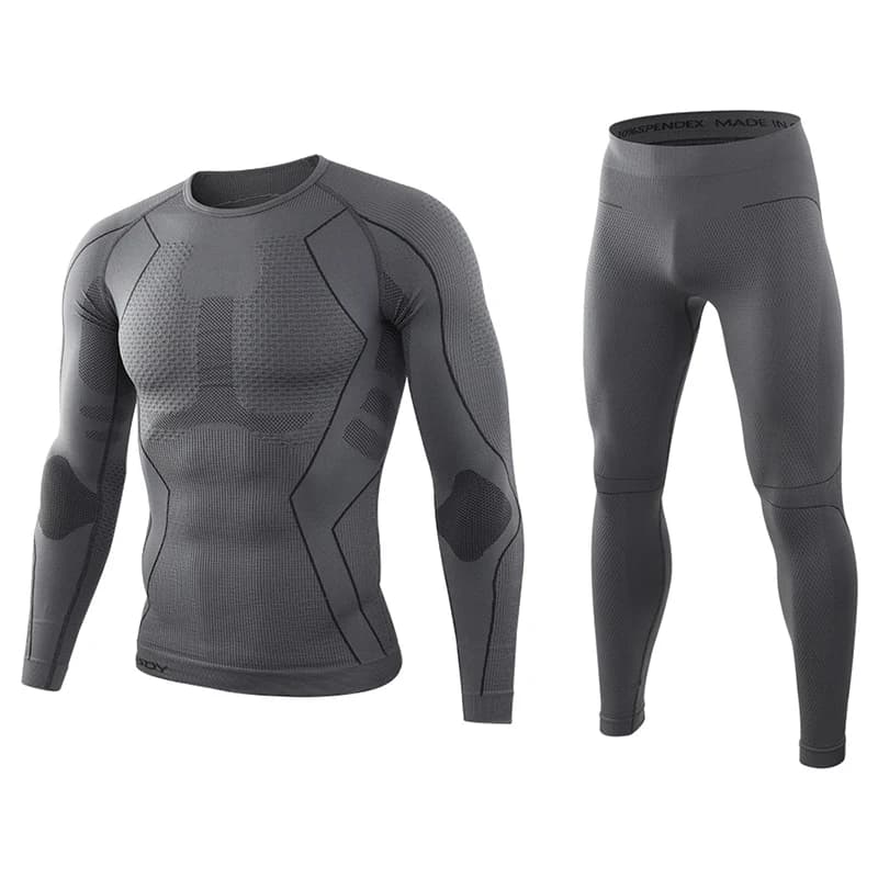 Men's Winter Thermal Underwear Sets Compression Quick Dry Comfortable Breathable Innerwear for Sports Fitness Activities