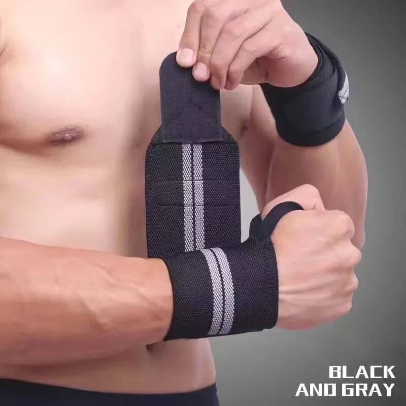 AOLIKES 1 PZ Polsino Supporto per il polso Sollevamento pesi Allenamento in palestra Supporto per il polso Cinghie per tutore Avvolge Crossfit Powerlifting