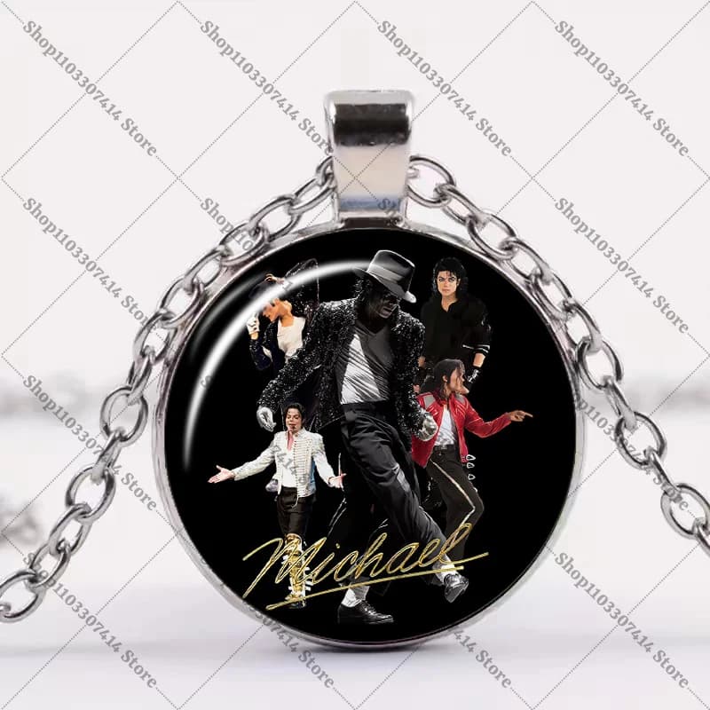 Anime Creative Necklaces Chain Accessories King of Pop MJ Fashion Cute Necklace Michael Jackson Charms Pendant Jewelry Fan Gifts