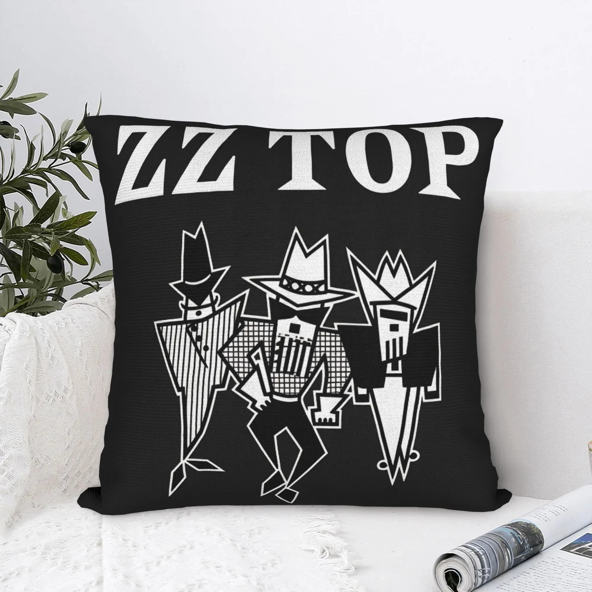 Pillow Cover Band ZZ Top Morden Pillow Case For Couch Sofa Bedroom Pillowcases