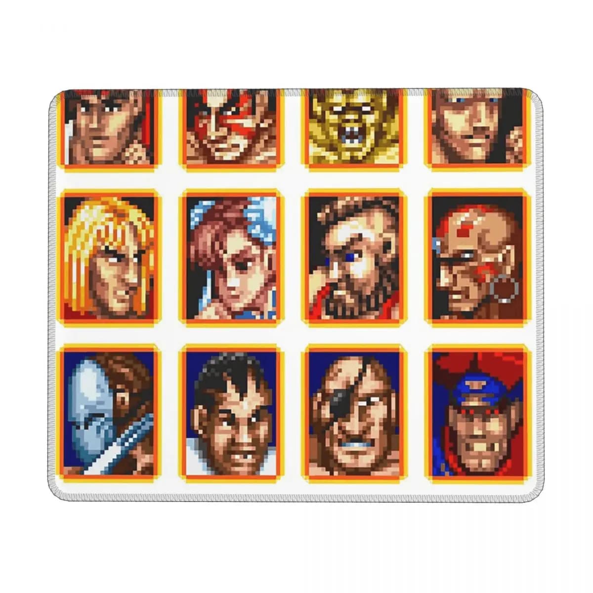 Tappetino per mouse multi-formato Defeated Portraits Super Street Fighter, tappetino per tastiera e mouse per computer, tappetino da scrivania per PC e laptop da gaming