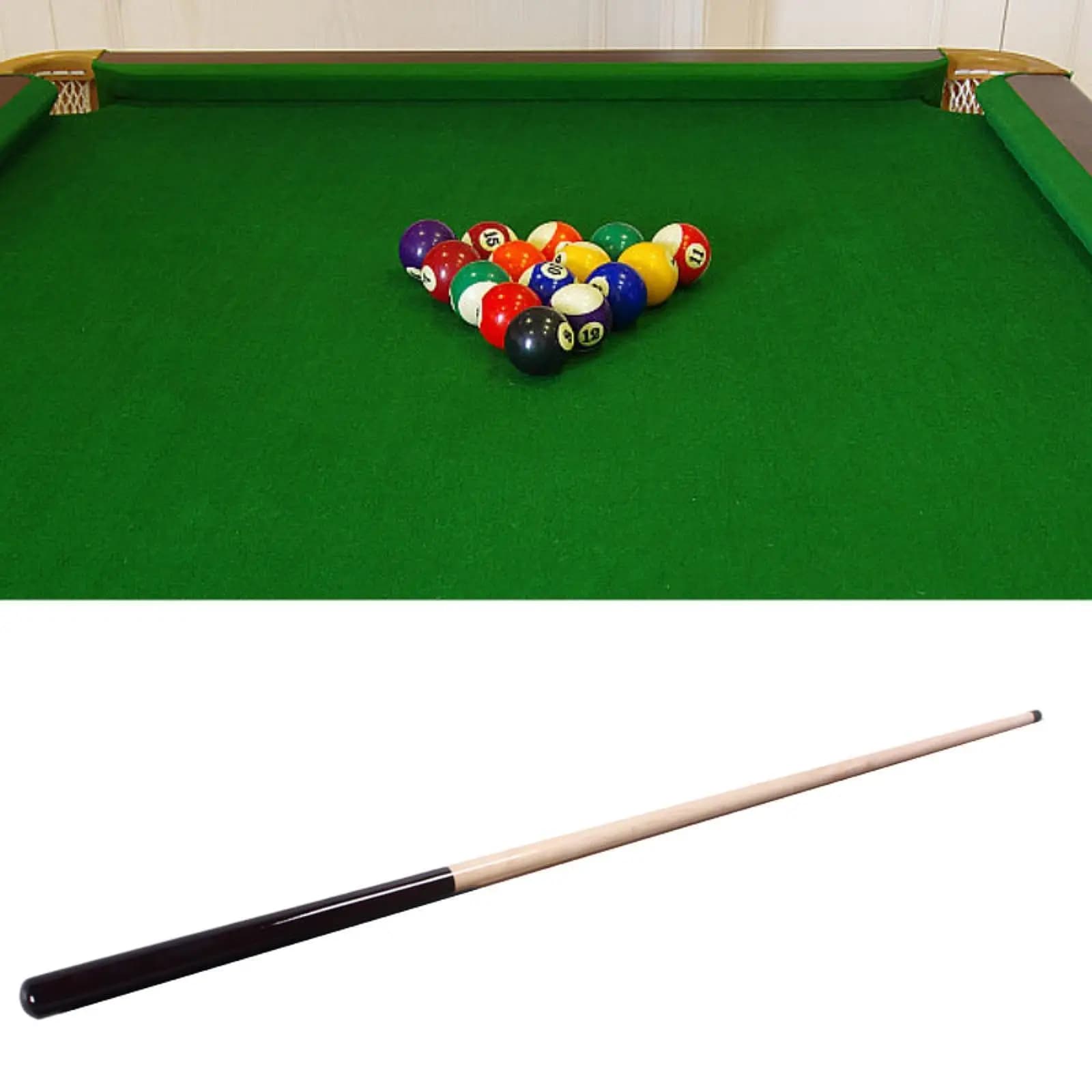 Stecca da biliardo corta in legno da 42,13 pollici per principianti di giochi da biliardo domestici