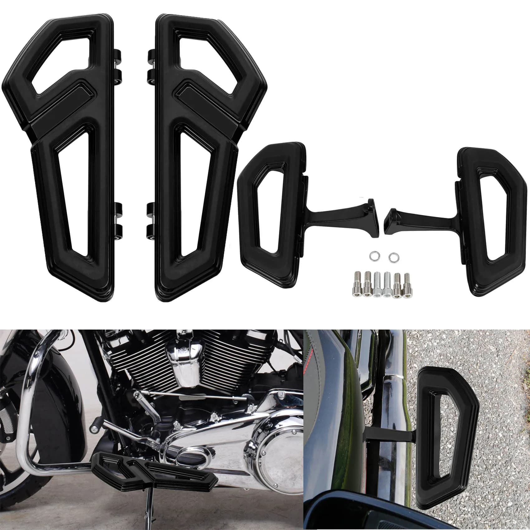 Pedana da pavimento per Harley Touring Street Glide ST Road King Special 2000-2023 Softail Fat Boy Trike Rider passeggero