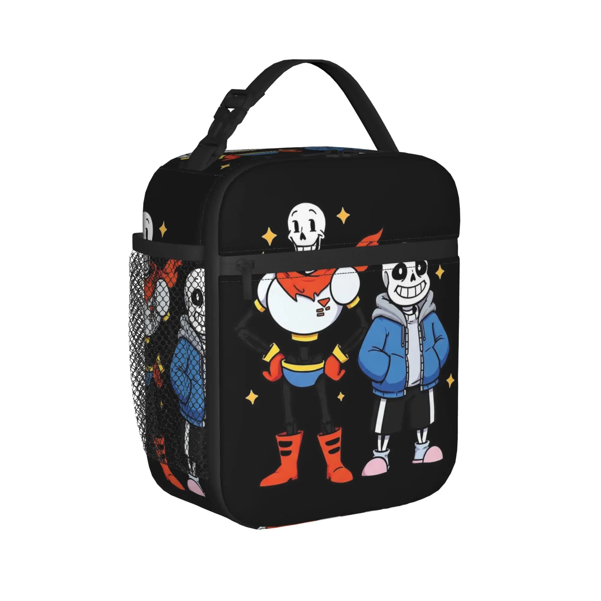 Undertales Papyrus and Sans Thermal Insulated Lunch Bag for Office Portable Food Container Bags Thermal Cooler Lunch Boxes