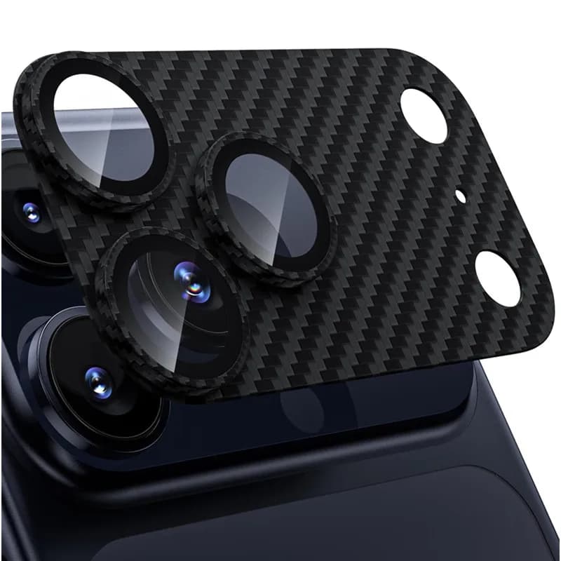 Carbon Fiber Metal Glass Camera Lens Protector for IPhone Air 17 Max Plus 17Pro 17Air IPhone17 i17 IPones Lens Cover Accessories