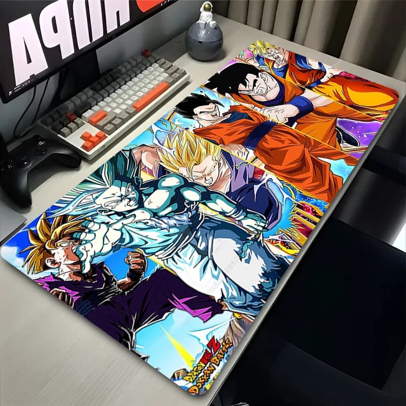 Tappetino per Mouse Anime Dragon Ball Goku Grande 900x400, Tappetino da Scrivania per Tastiera PC, Accessori Gaming DBZ