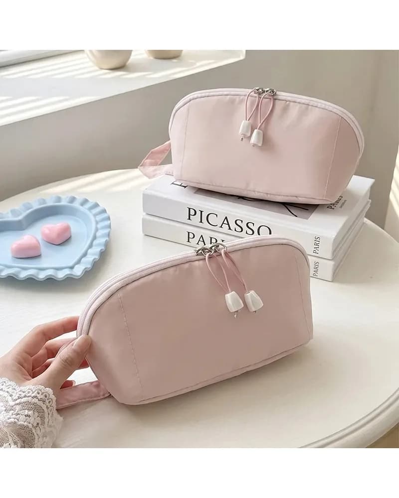 Borsa Cosmetica Gentle Girl Candy Pastel Macaron, Organizer da Viaggio Portatile Spazioso e Compartimentato