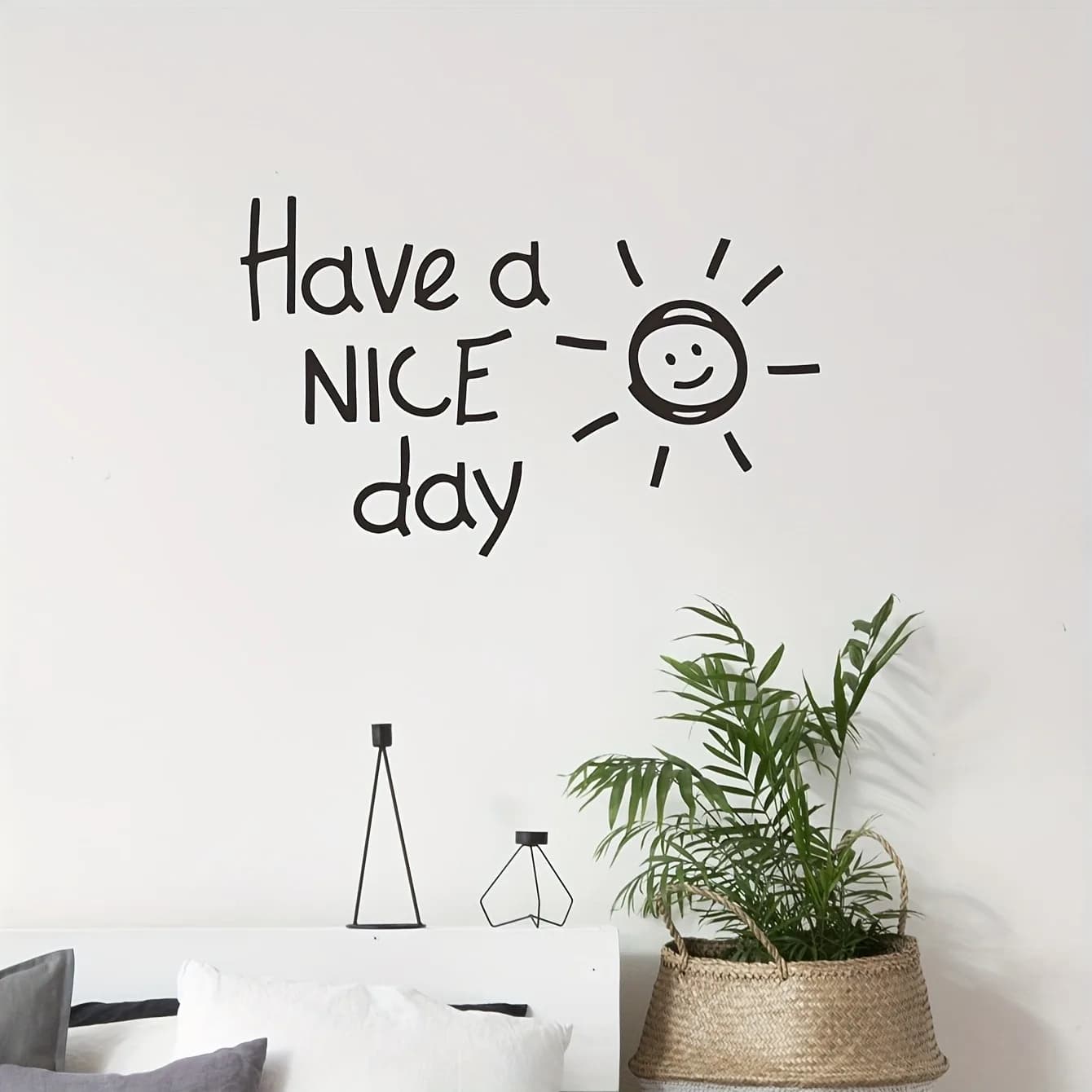 Have A Nice Day Wall Stickers Modern Fashion Wall Sticker For Wedding Wall Decal Home Decor