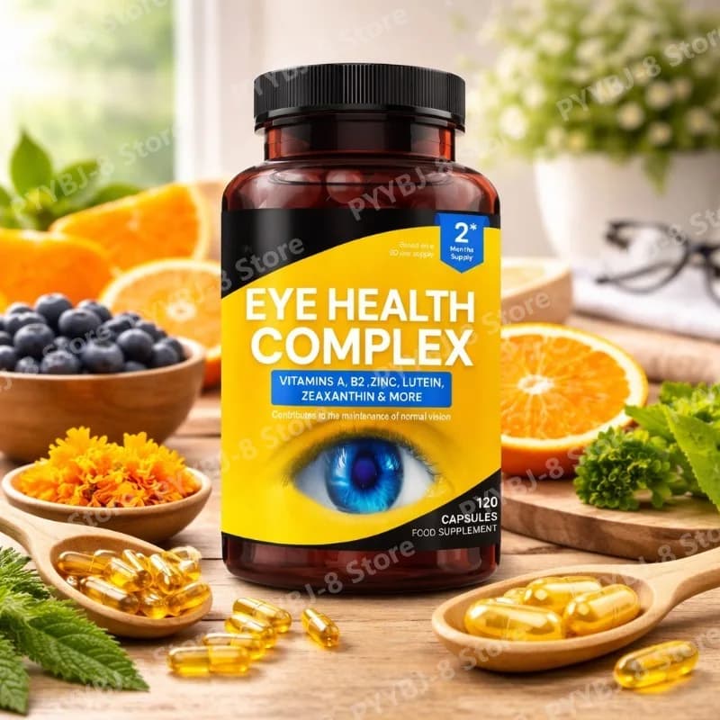 Integratore di Luteina e Zeaxantina Antiossidante con Vitamina A, B2 e Zinco per Supportare la Vista Normale, la Salute degli Occhi e Alleviare la Fatica, 120 Capsule