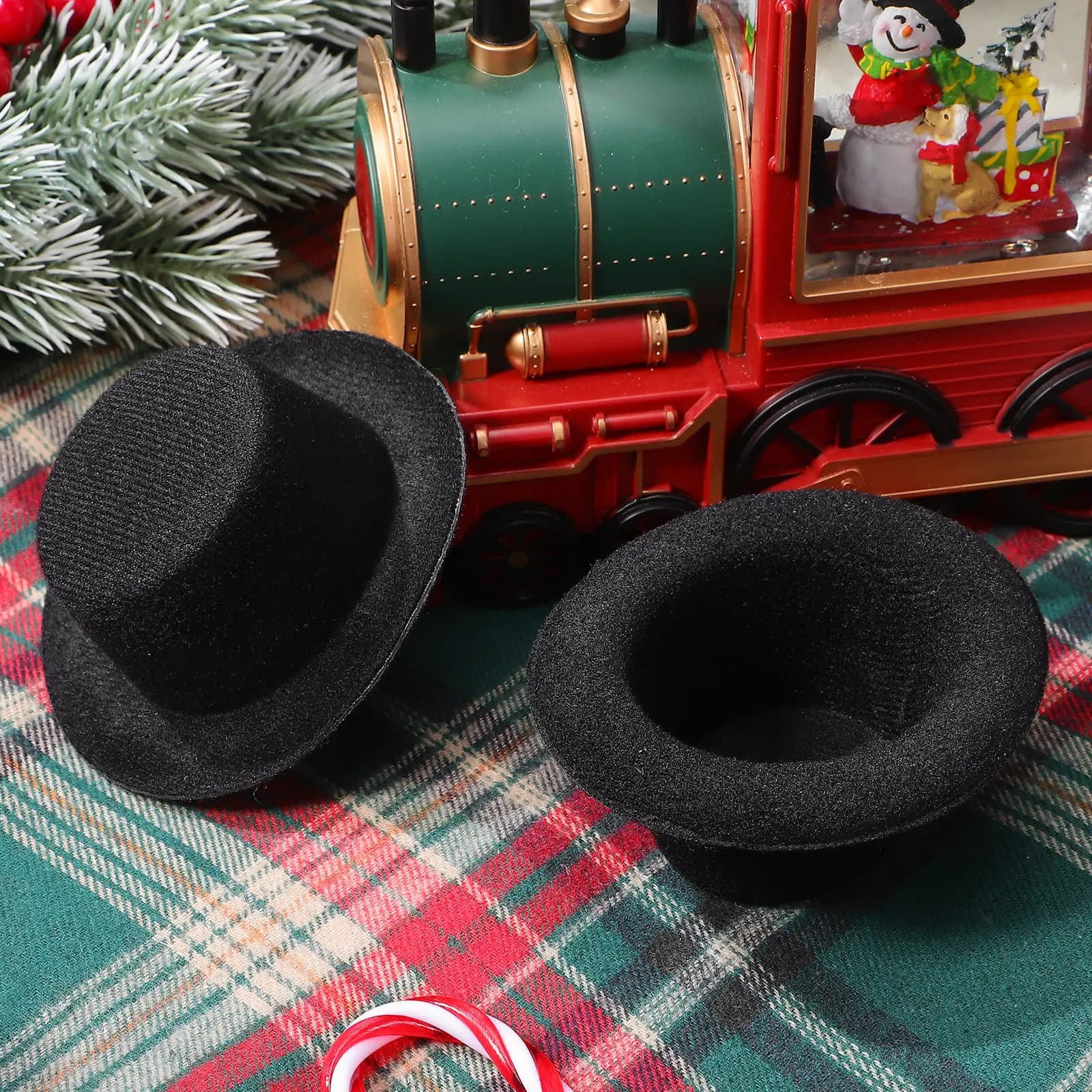 6 Pezzi Mini Cappelli da Cowboy in Miniatura, Cappelli Western in Scala Ridotta per Fotografia di Animali Domestici, Decorazione per Gatti e Cani, Oggetto di Scena per Studio Fotografico