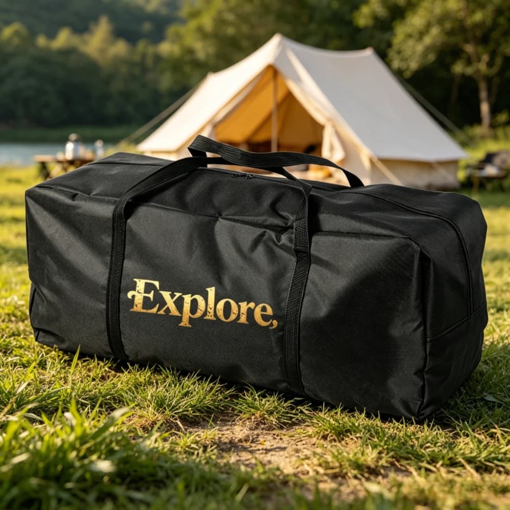 Heavy Duty 600D Oxford Waterproof Storage Bag Portable Camping Tent Fishing Travel Duffle Bag With Thick Handle