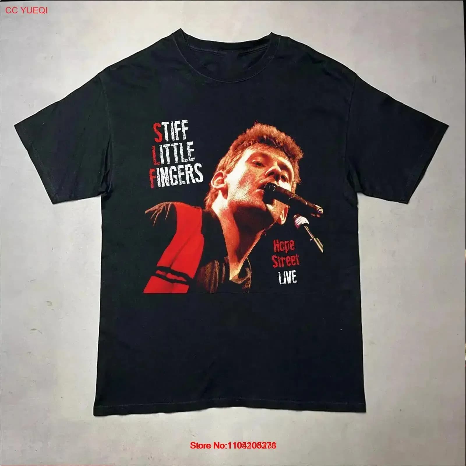 Stiff Little Fingers Hope Street Live For Fans S 5XL T Shirt B06_70 vintage lavato homme Top da indossare tutti i giorni Comodo