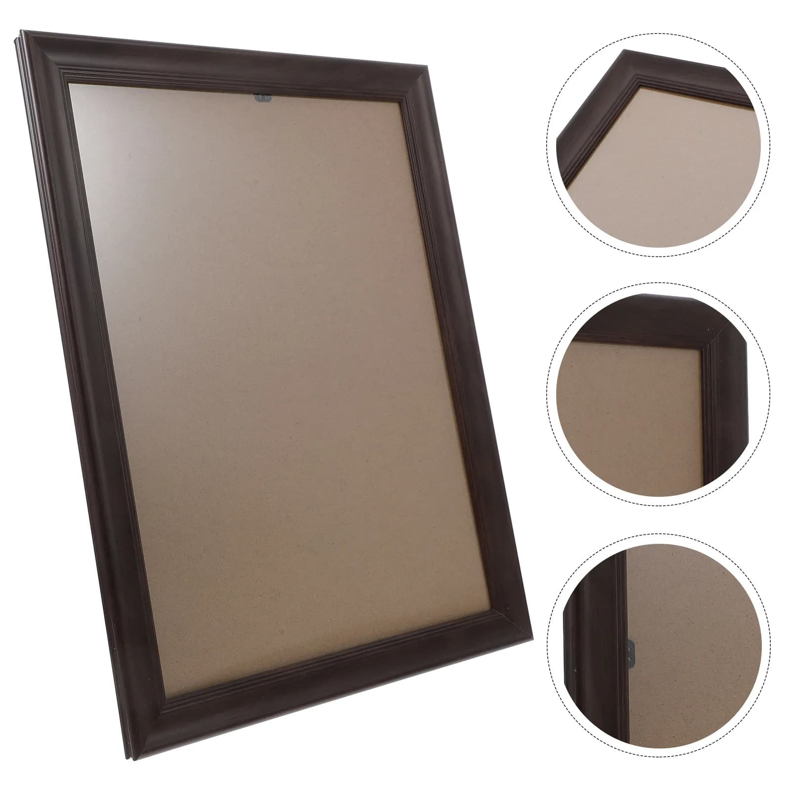 Large Wooden Frame Coffee Color A3 Size Wall Hanging Picture Frame Natural Wood Poster Holder for 's Sketches Puzzles