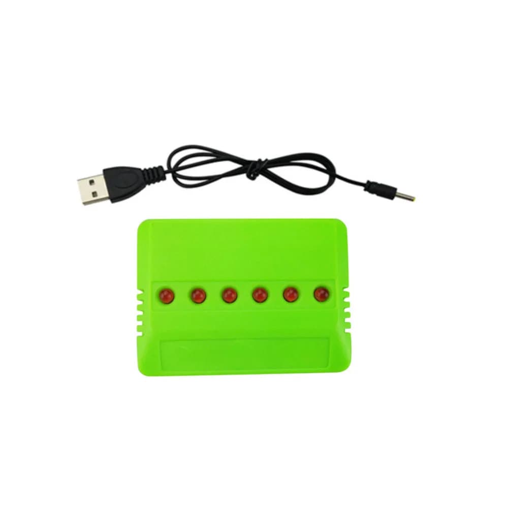 Caricabatteria USB 6 in 1 per Wltoys K170 K270 K1247 K123 K110 K110S K100 RC Elicottero Ricarica pezzi di ricambio