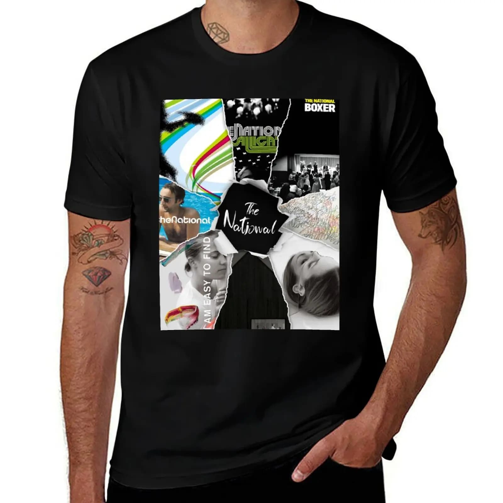 T-shirt The National Discography Plus Size Street Style Tee
