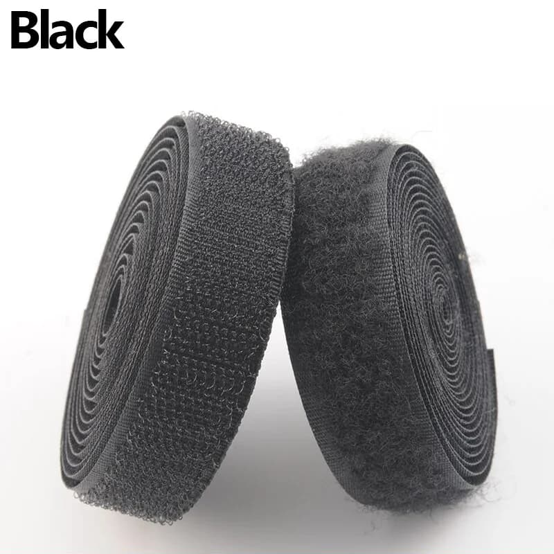 Nastri di fissaggio a strappo riutilizzabili non adesivi da 25 metri/paio, in nylon, per cucire accessori fai da te, larghezza 20/25/30/50 mm